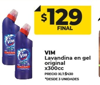 Supermayorista Vital Vim Lavandina En Gel Original x 300cc oferta