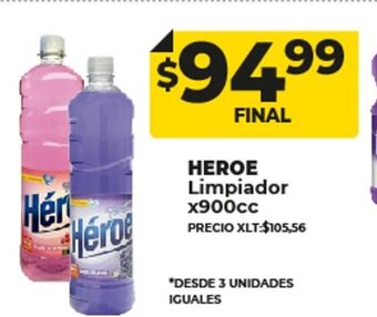 Supermayorista Vital Heroe Limpiador x 900cc oferta
