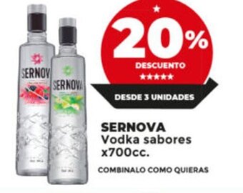 Supermayorista Vital Sernova Vodka Sabores x 700cc oferta