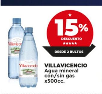 Supermayorista Vital Villavicencio Agua Mineral con/sin Gas x 500cc oferta