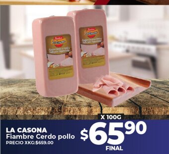 Supermayorista Vital La Casona Fiambre Cerdo Pollo oferta