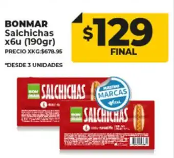 Supermayorista Vital Bonmar Salchichas x 6u oferta