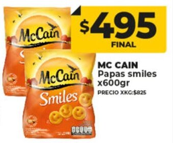 Supermayorista Vital Mc Cain Papas Smiles x 600gr oferta