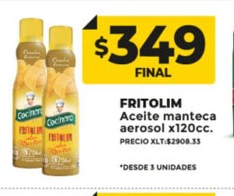 Supermayorista Vital Fritolim Aceite Manteca Aerosol x 120cc oferta
