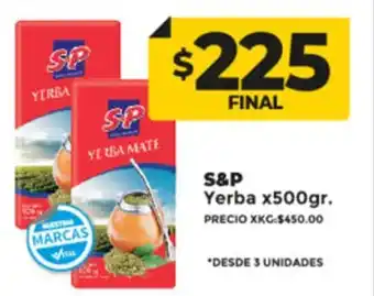 Supermayorista Vital S&P Yerba x 500gr oferta