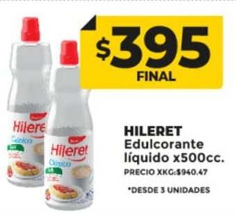Supermayorista Vital Hileret Edulcorante Líquido x 500cc oferta