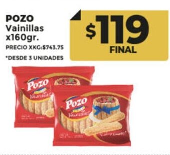 Supermayorista Vital Pozo Vainillas x 160gr oferta