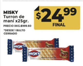 Supermayorista Vital Misky Turron de Maní x 25gr oferta