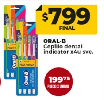 Supermayorista Vital Oral-B Cepillo Dental Indicator x 4u sve. oferta