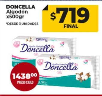 Supermayorista Vital Doncella Algodón x 500gr oferta