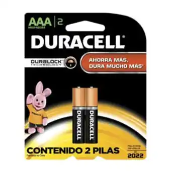 Supermercados Comodin Pilas duracell duralock aaa x 2 un oferta