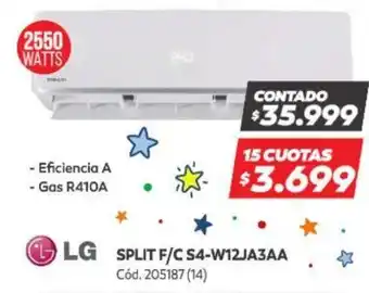 Naldo Lombardi LG Split F/C S4-W12JA3AA oferta