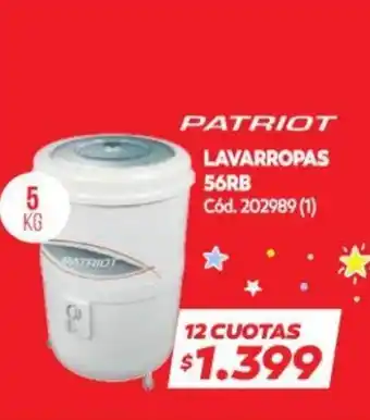 Naldo Lombardi Patriot Lavarropas 56RB oferta