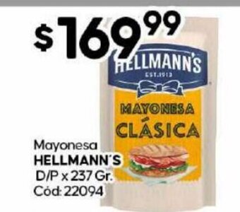 Diarco Mayonesa Hellmann's D/P oferta