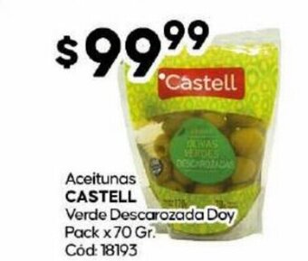 Diarco Aceitunas Castell Verde Descarozada Doy Pack oferta