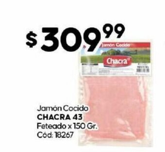 Diarco Jamón Cocido Chacra 43 Feteado x 150 gr. oferta
