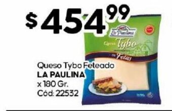 Diarco Queso Tybo Feteado La Paulina oferta