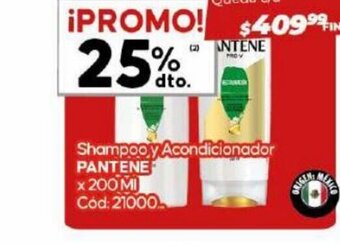 Diarco Shampoo y Acondicionador Pantene oferta