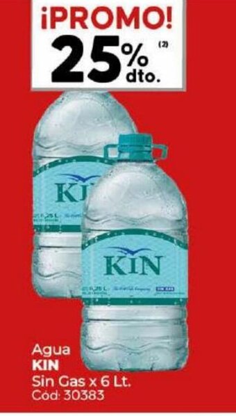 Diarco Agua Kin Sin Gas x 6 lt. oferta