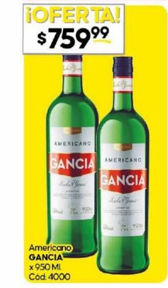 Diarco Americano Gancia x 950ml oferta