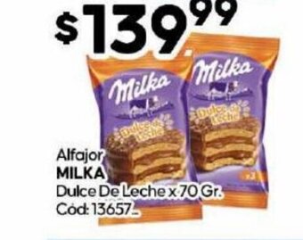 Diarco Alfajor Milka oferta