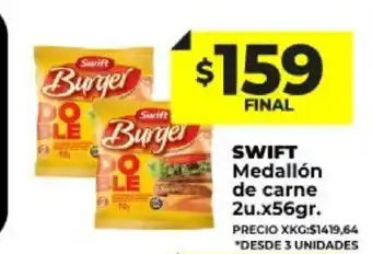 Supermayorista Vital Swift Medallón De Carne 2u. x 56 gr. oferta