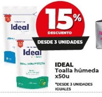 Supermayorista Vital Ideal Toalla Húmeda x 50u oferta