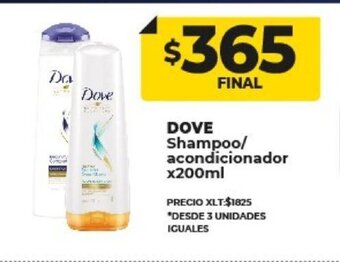 Supermayorista Vital Dove Shampoo/Acondicionador x 200ml oferta
