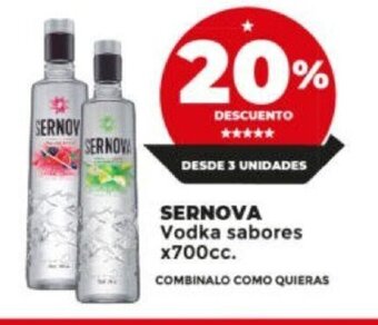 Supermayorista Vital Sernova Vodka sabores x 700cc. oferta