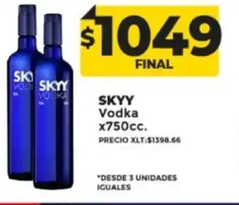 Supermayorista Vital Skyy Vodka x 750 cc oferta