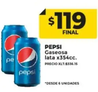 Supermayorista Vital Pepsi Gaseosa Lata x 354 cc oferta