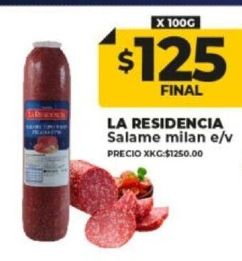 Supermayorista Vital La Residencia Salame Milan e/v oferta