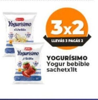 Supermayorista Vital Yogurísimo Yogur Bebible sachet x 1lt. oferta