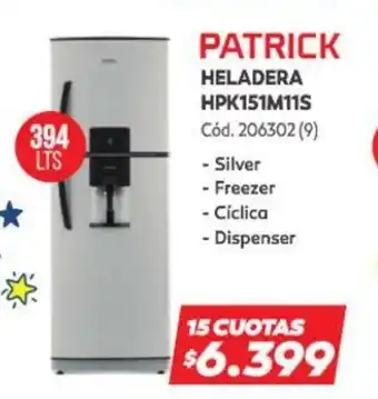 Naldo Lombardi Patrick Heladera HPK151M11S oferta