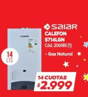 Naldo Lombardi Saiar Calefon S714LGN oferta