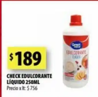 Punto Mayorista Check Edulcorante Líquido 250ml oferta