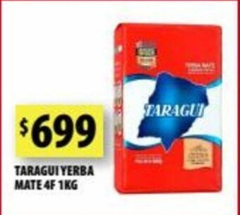 Punto Mayorista Taragui Yerba Mate 4F 1kg oferta