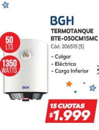 Naldo Lombardi BGH Termotanque BTE 050CM15MC oferta