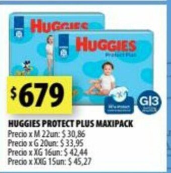 Punto Mayorista Huggies Protect Plus Maxipack oferta
