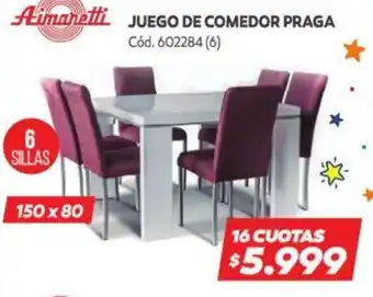 Naldo Lombardi Juego De Comedor Praga oferta