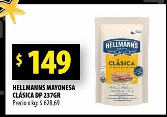 Punto Mayorista Hellmanns mayonesa clásica dp 237gr oferta