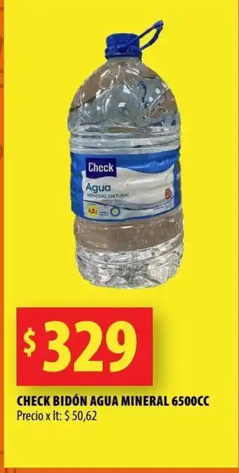 Punto Mayorista Check bidón agua mineral 6500cc oferta
