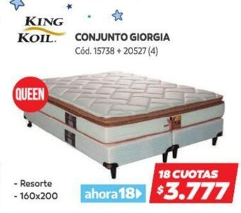 Naldo Lombardi King Koil Conjunto Giorgia oferta