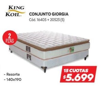 Naldo Lombardi King Koil Conjunto Giorgia oferta