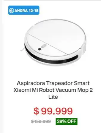Garbarino Aspiradora Trapeador Smat Xiaomi Mi Robot Vacuum Mop 2 Lite oferta