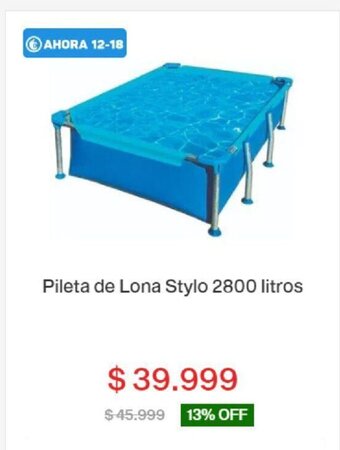 Pileta de Lona Stylo 2800 Litros