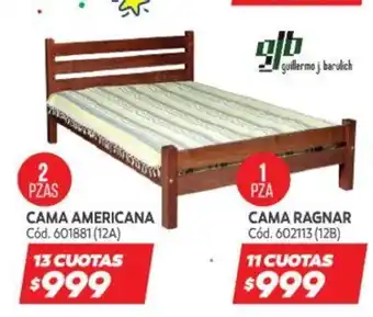 Naldo Lombardi Cama Americana/ Cama Ragnar oferta