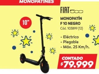 Naldo Lombardi Fiat Monopatín F 10 Negro oferta