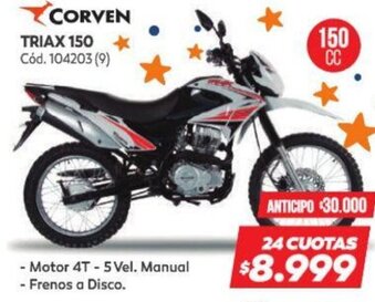 Naldo Lombardi Corven Triax 150 oferta