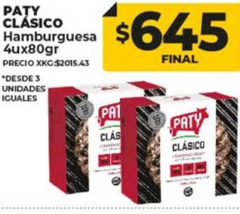 Supermayorista Vital Paty clásico hamburguesa oferta